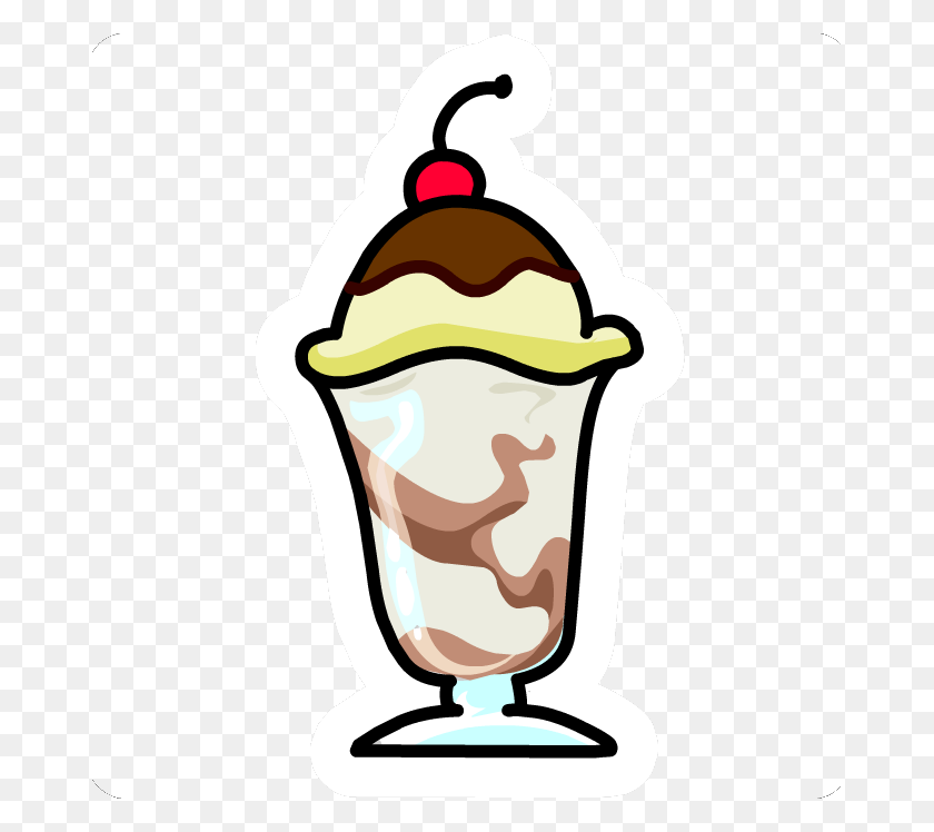 673x688 Cartoon Ice Cream Sundae Free Download Clip Art - Ice Cream Sundae Clipart Black And White