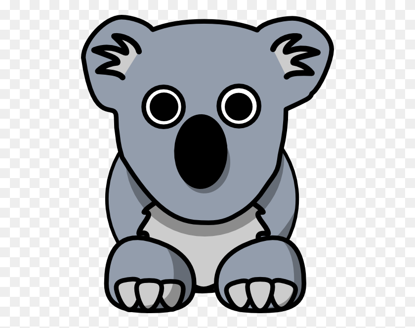 512x603 Clipart De Dibujos Animados Koala - Dab Clipart