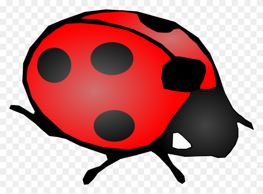 800x577 Cartoon Ladybug Clip Art Png - Bug Spray Clipart
