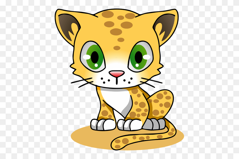 455x500 Cartoon Leopard - Tarzan Clipart