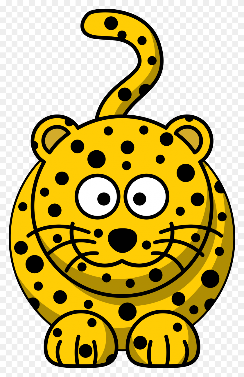 1517x2400 Leopardo De Dibujos Animados - Clipart De Cargador Frontal