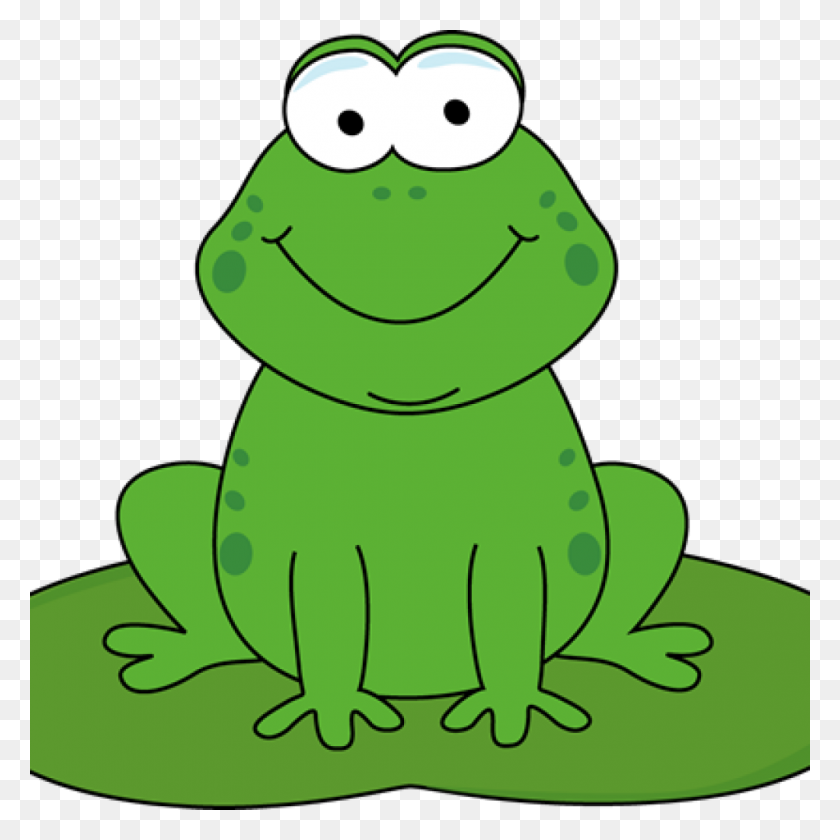 1024x1024 Cartoon Lily Pad Frog On A Clip Art Image Classroom Clipart - Classroom Clipart