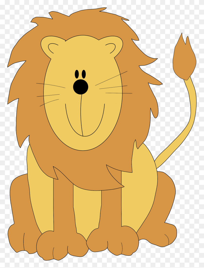 1702x2274 Cartoon Lion - Baby Lion Clipart