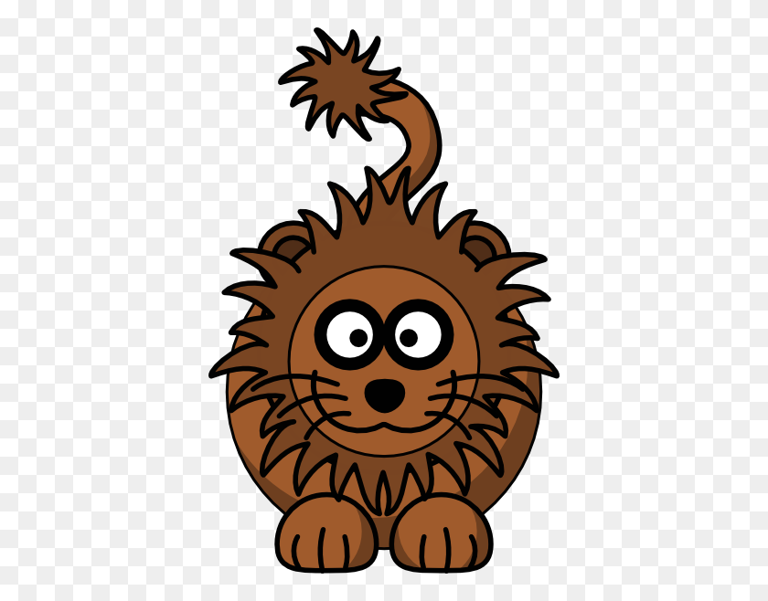 Cartoon Lion Roaring Clip Art