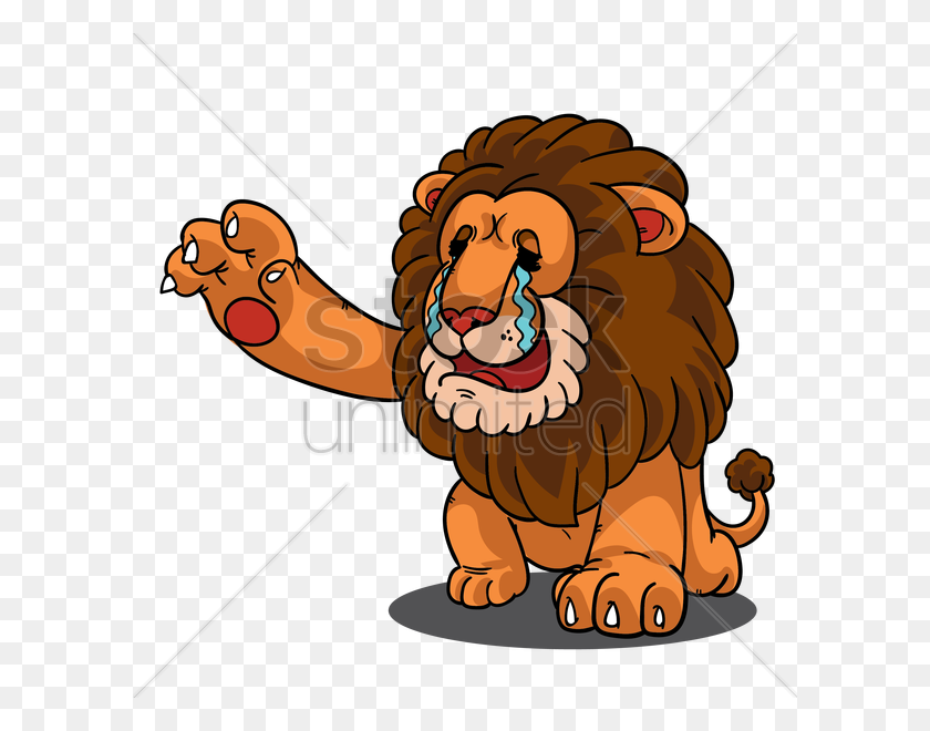 600x600 Cartoon Lion Crying And Reaching Hands Out Vector Image - Crying Jordan PNG