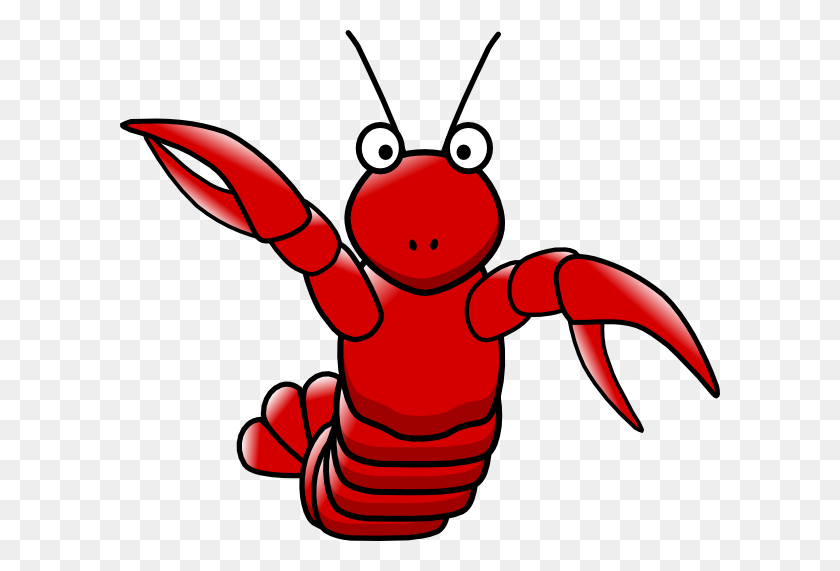 600x511 Cartoon Lobster Png, Clip Art For Web - Lobster Clipart Black And White