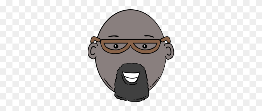 277x297 Cartoon Man With Glasses And Goatee Clip Art - Goatee Clipart