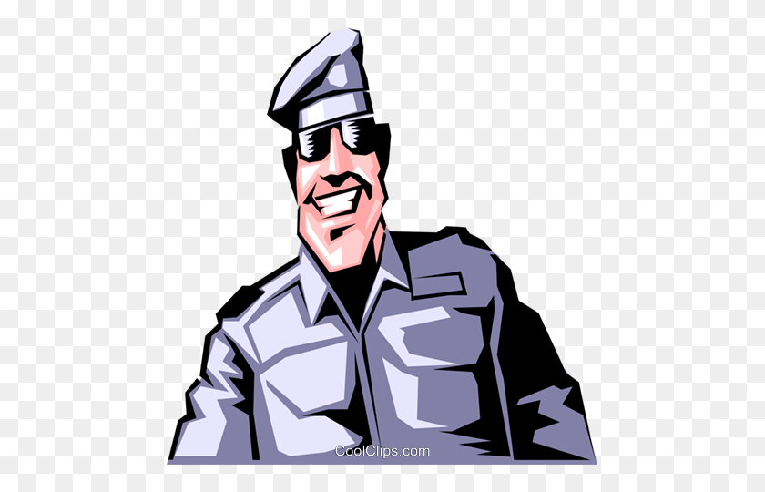 473x480 Мультфильм Военный Человек Роялти Бесплатно Векторные Иллюстрации - Вооруженные Силы Клипарт