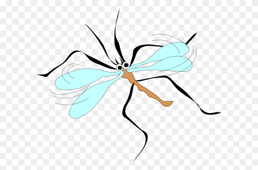 600x495 Mosquito De Dibujos Animados Png, Clipart Para Web - Mosquito Clipart Blanco Y Negro