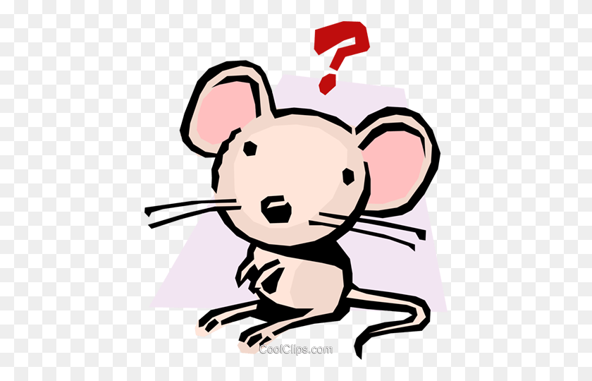 430x480 Cartoon Mouse Royalty Free Vector Clip Art Illustration - Rat Clipart