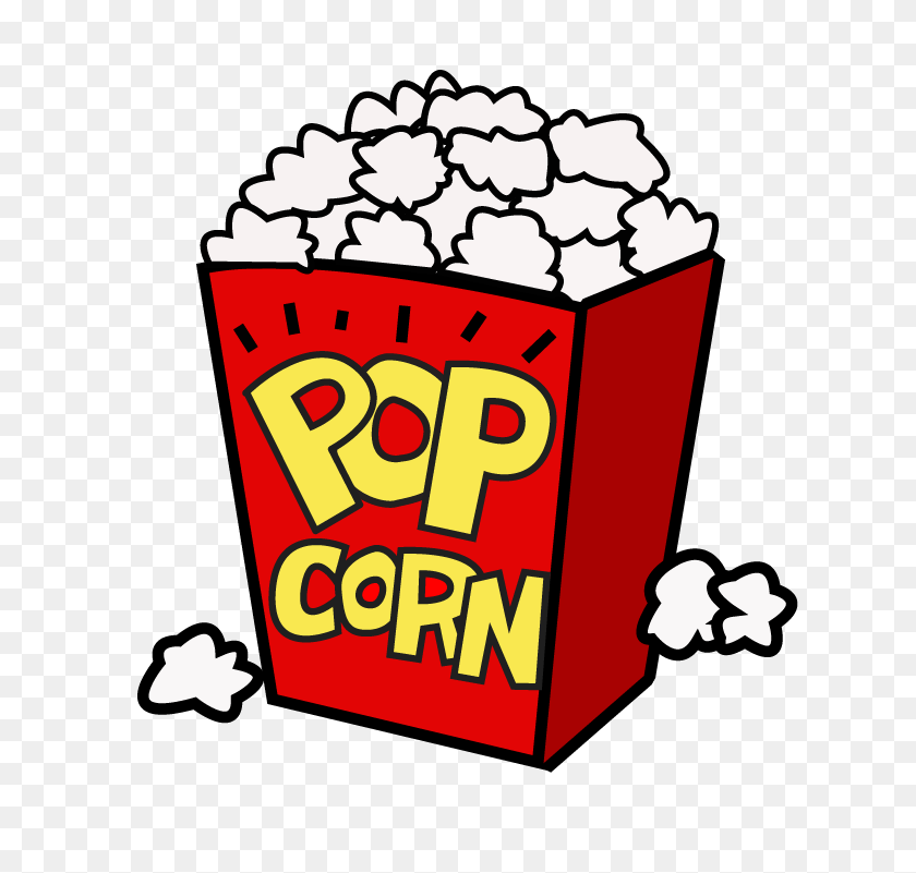 696x741 Cartoon Movie Popcorn Clip Art - Popcorn Kernel Clipart