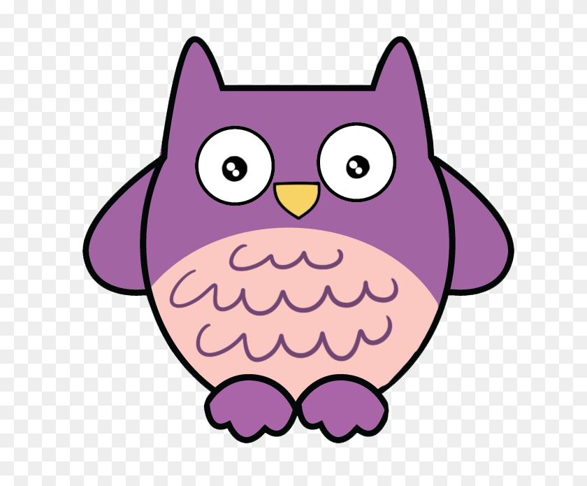 666x635 Cartoon Owl Cliparts - Pink Owl Clipart