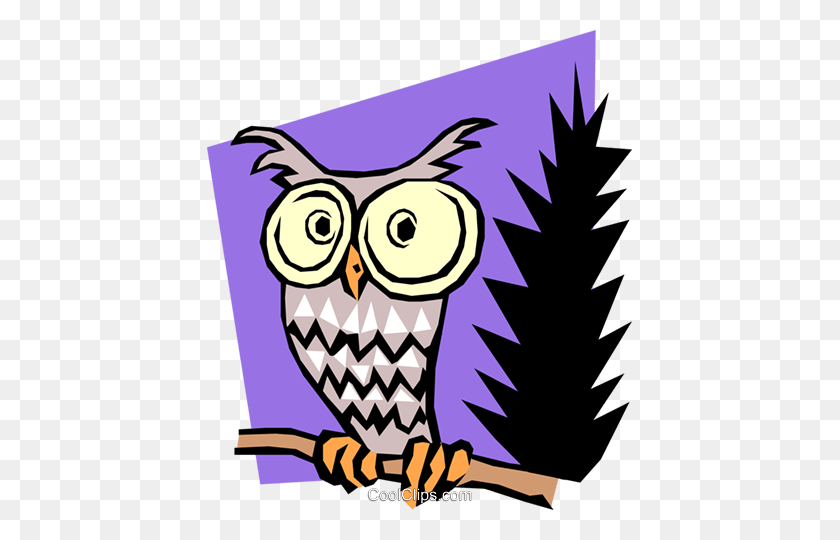 425x480 Cartoon Owl Royalty Free Vector Clip Art Illustration - Owl Eyes Clipart