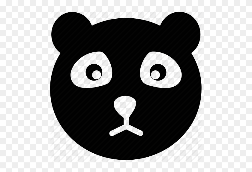 512x512 Cartoon Panda, Cartoon Panda Face, Panda, Panda Face Icon - Panda Face PNG