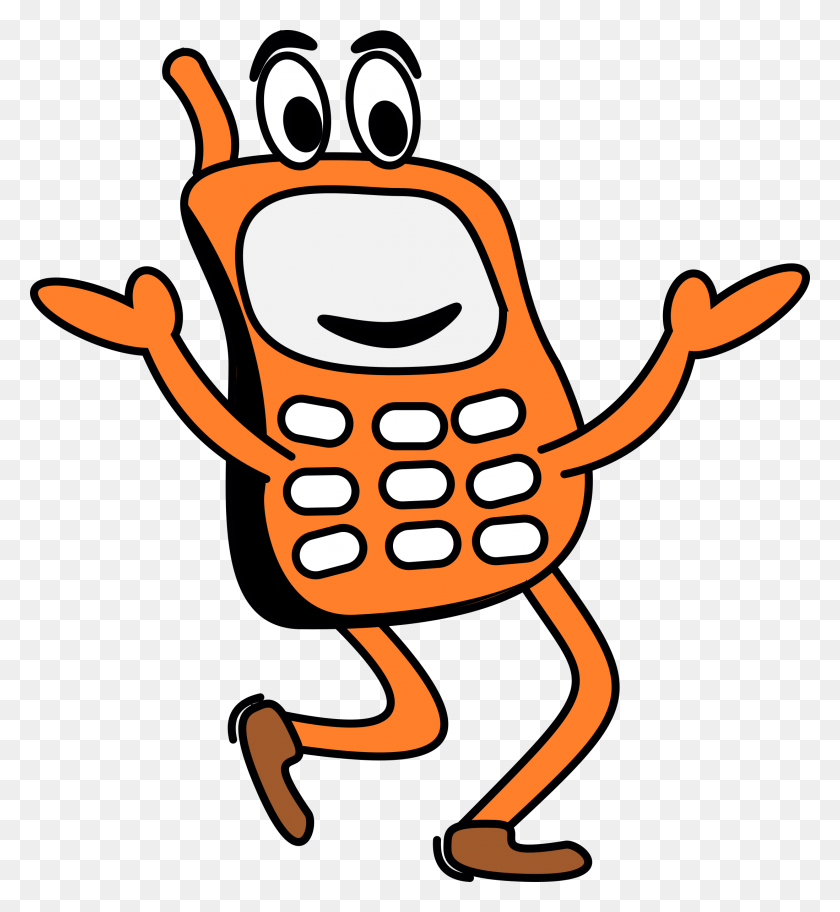 2196x2400 Cartoon Phone Clipart, Explore Pictures - Talk On Phone Clipart