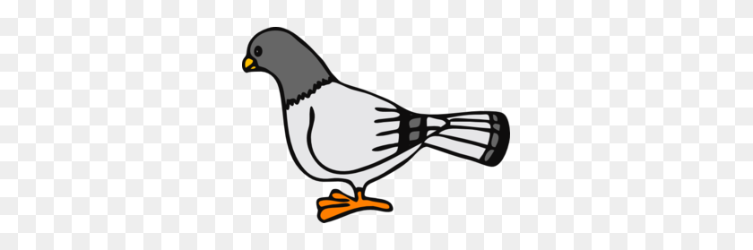 299x219 Cartoon Pigeon Clip Art - Dove Bird Clipart