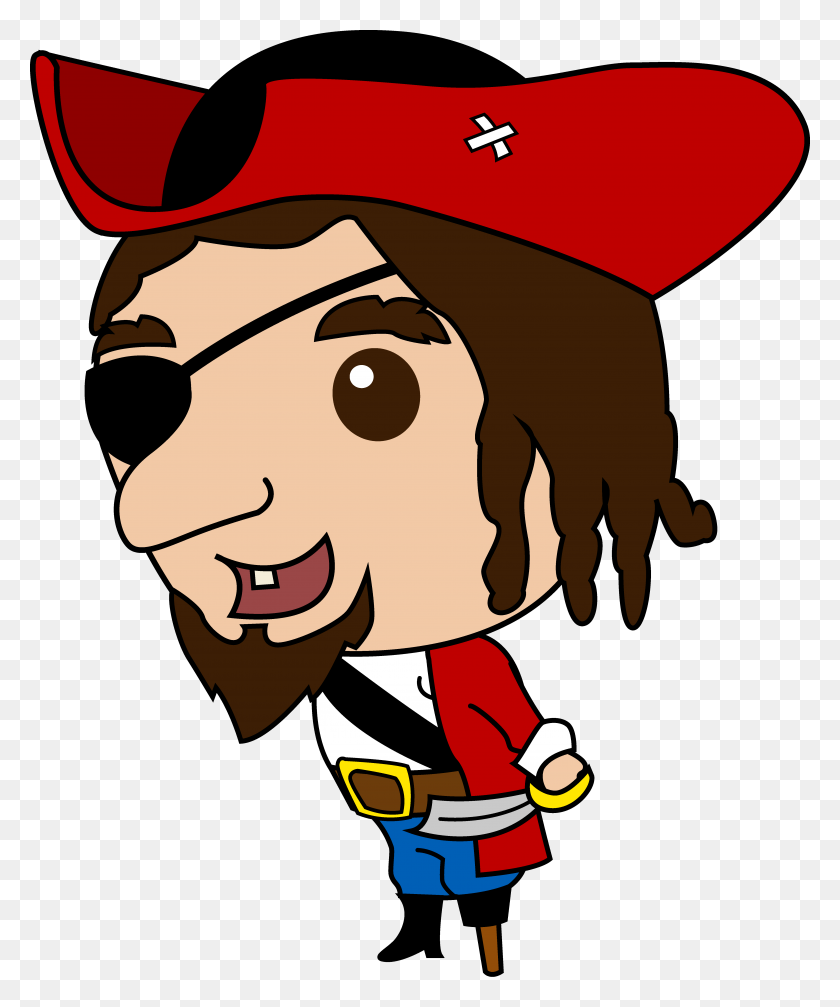 5225x6346 Cartoon Pirate Cliparts - Jake And The Neverland Pirates Clipart