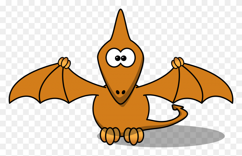 2400x1487 Cartoon Pterodactyl Icons Png - Pterodactyl PNG