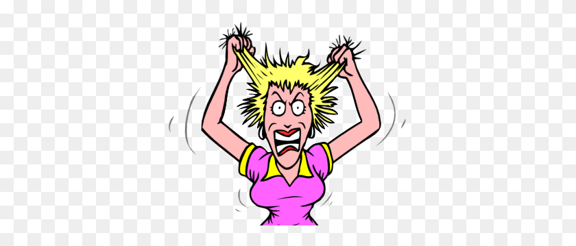 Featured image of post Tearing Hair Out Cartoon Front view portrait of stressed out woman hands on her hair feeling a mess