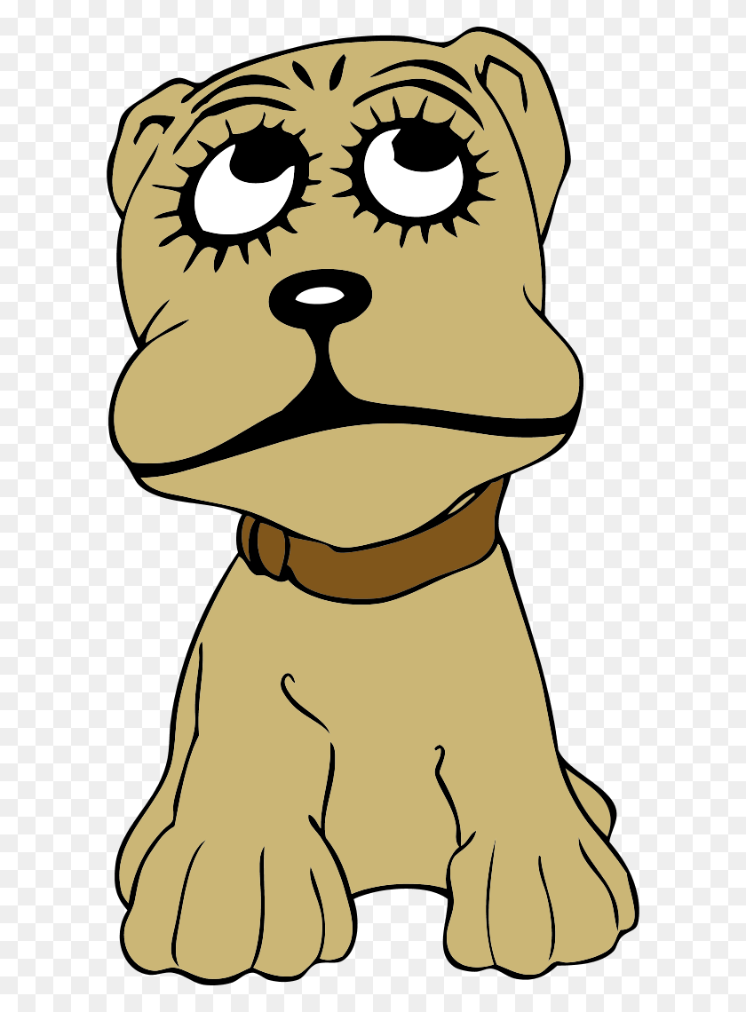 600x1080 Cartoon Puppy Clipart - Dog Clipart Face