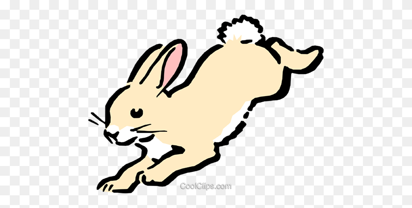 480x366 Cartoon Rabbit Royalty Free Vector Clip Art Illustration - Herbivore Clipart