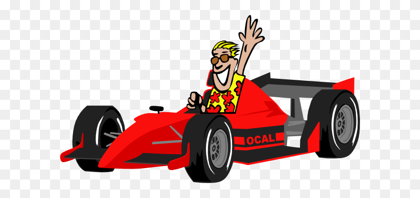 600x337 Cartoon Race Car Clip Art Eskay - Race Car Clipart