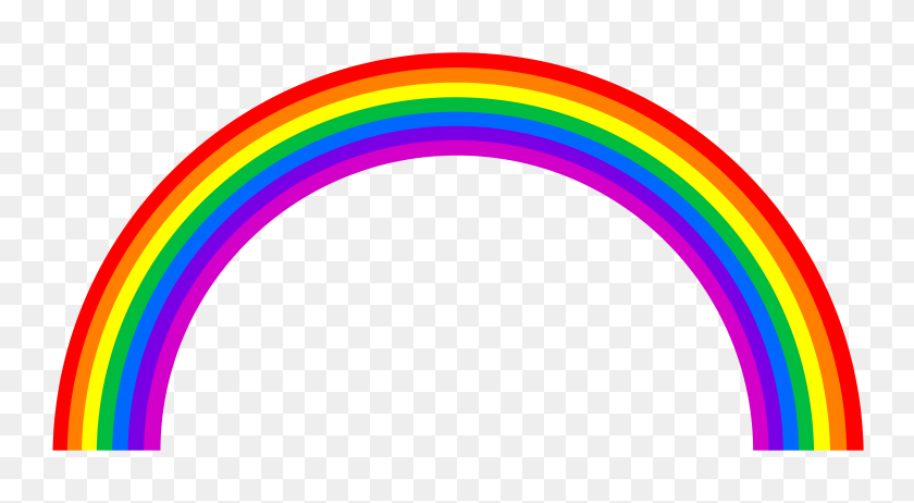 6088x3139 Cartoon Rainbow Clipart - Rainbow Images Clip Art