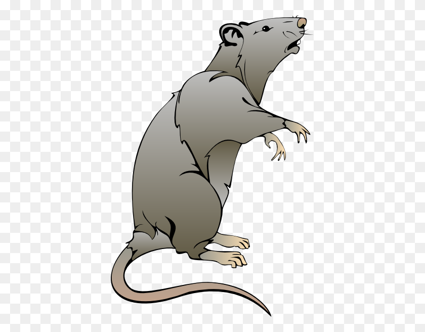 402x596 Cartoon Rat Drawings Rat Clip Art Handz - Rat PNG
