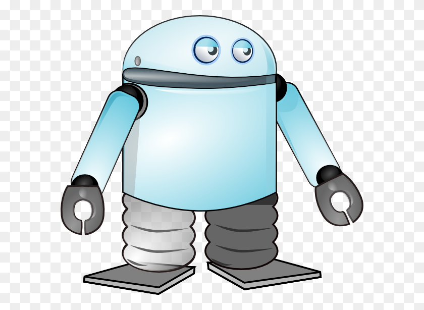 600x554 Cartoon Robot Clip Art - Robot Clipart