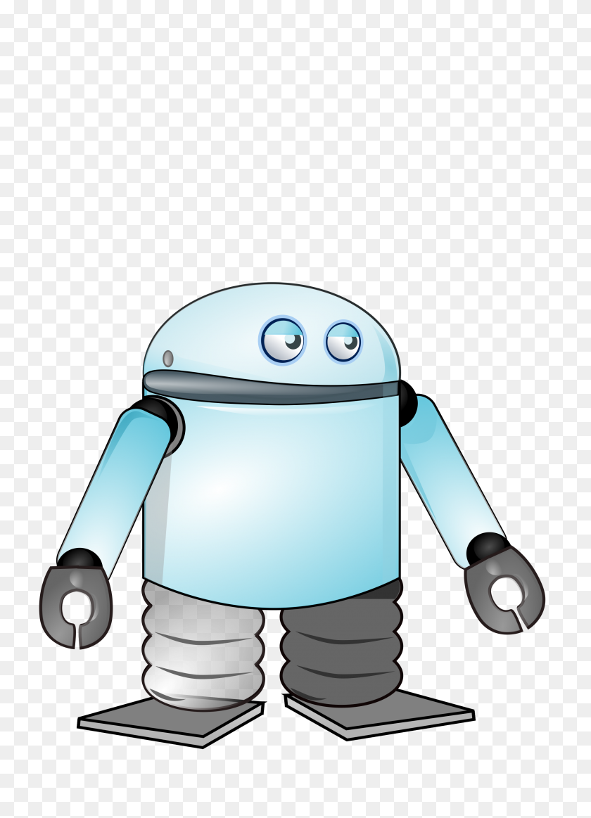 2400x3394 Мультфильм Робот Иконки Png - Робот Png