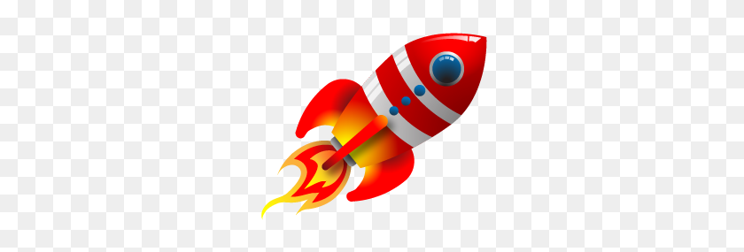 280x225 Nave Espacial De Dibujos Animados - Imágenes Prediseñadas De Lanzamiento De Cohete