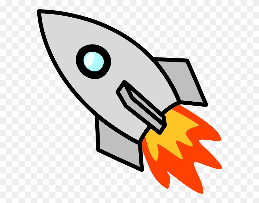 600x597 Cartoon Rocket Ship Group With Items - Wipes Clipart