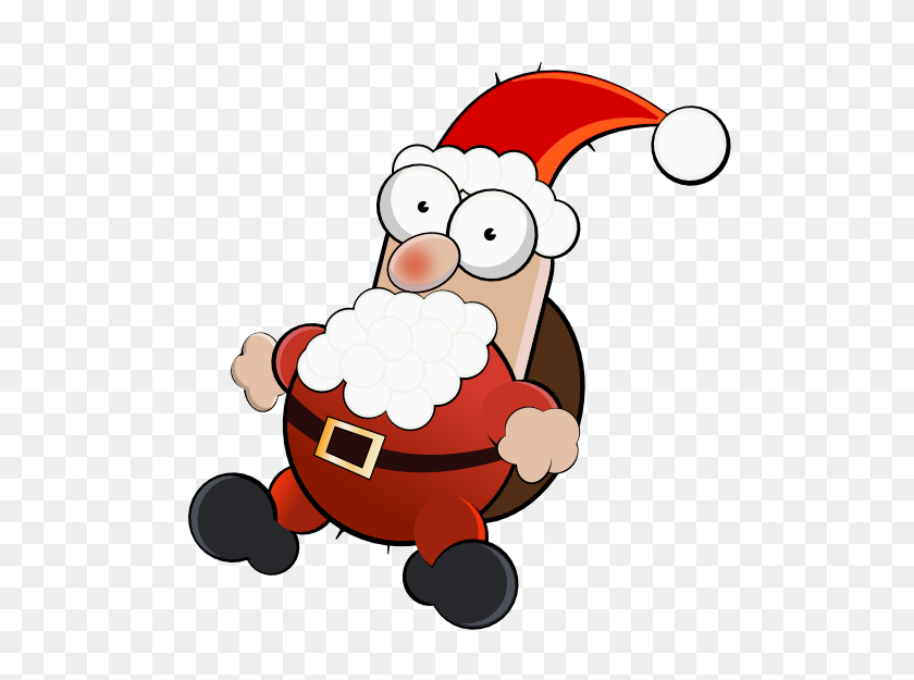 555x565 Cartoon Santa Clipart - Christmas Santa Clipart