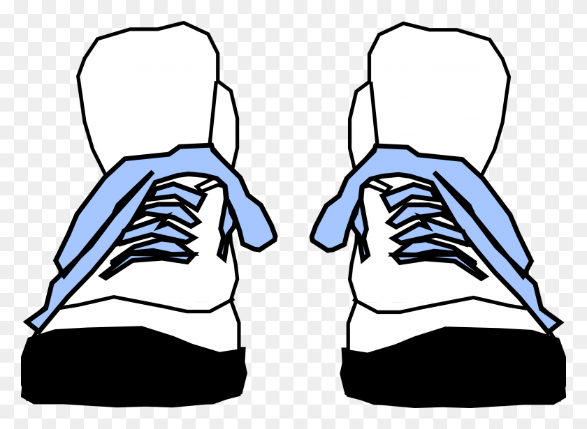 2400x1708 Cartoon Sneakers Cliparts - Wrestling Shoes Clipart