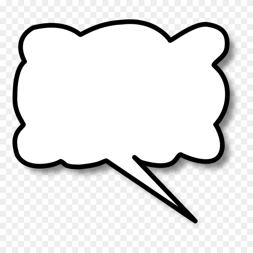 958x958 Cartoon Speech Bubble Group With Items - Talking Bubble PNG