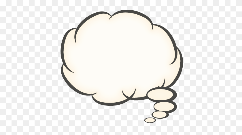 450x411 Cartoon Speech Thought Bubble Clipart Vectors - Thought Balloon PNG