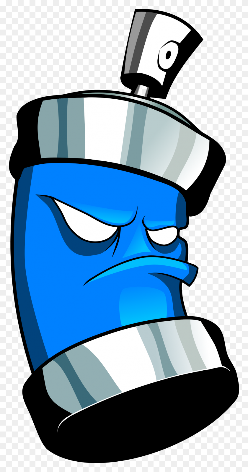 1445x2848 Cartoon Spray Can Character Isolated Stock Photo - Spray Can PNG