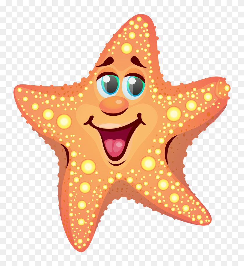 5773x6346 Estrella De Mar De Dibujos Animados Png Clipart - Estrella De Mar Clipart