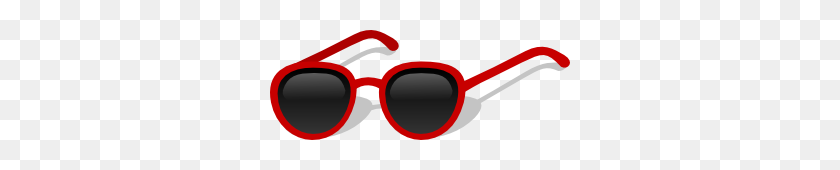 300x110 Gafas De Sol De Dibujos Animados Clipart Vector Gratis - Gafas De Sol Clipart Png