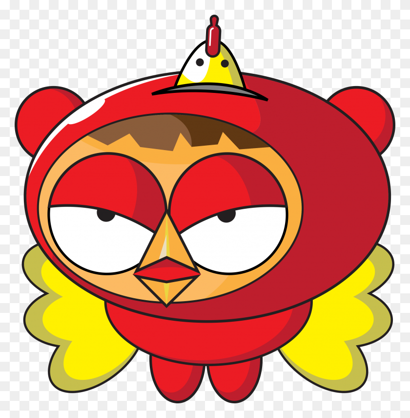 2354x2400 Cartoon Superhero Chicken Icons Png - Chicken Cartoon PNG
