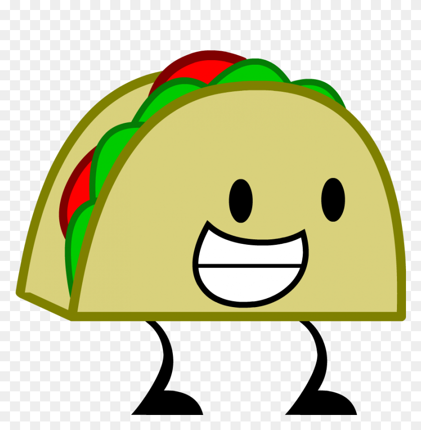 867x886 Cartoon Taco Cute Easy Drawings How To Draw Cartoon Food Taco - Truck Clipart Black And White