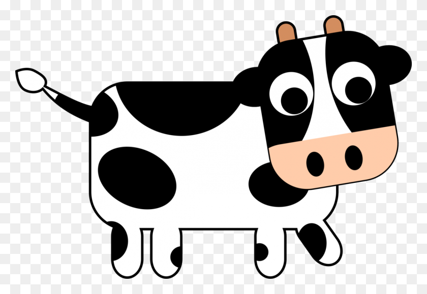 1126x750 Cartoon Taurine Cattle Drawing Dairy Cattle - Dairy Cow Clip Art