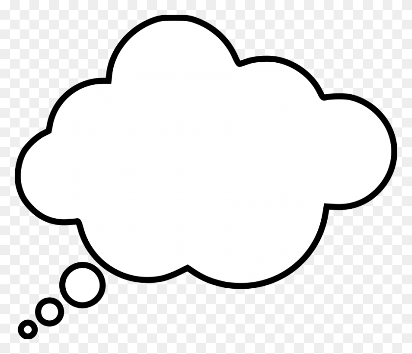 900x764 Cartoon Thought Bubble Png Clip Arts For Web - Thought Cloud PNG