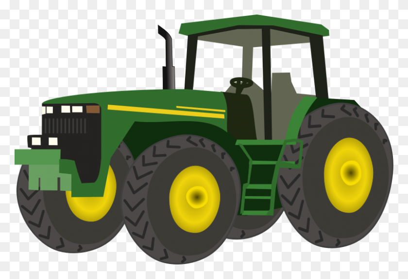 800x530 Cartoon Tractor Clipart - Tractor Trailer Clip Art