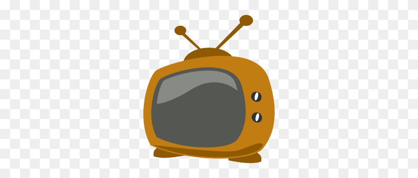 264x299 Cartoon Tv Clip Art - Family Watching Tv Clipart