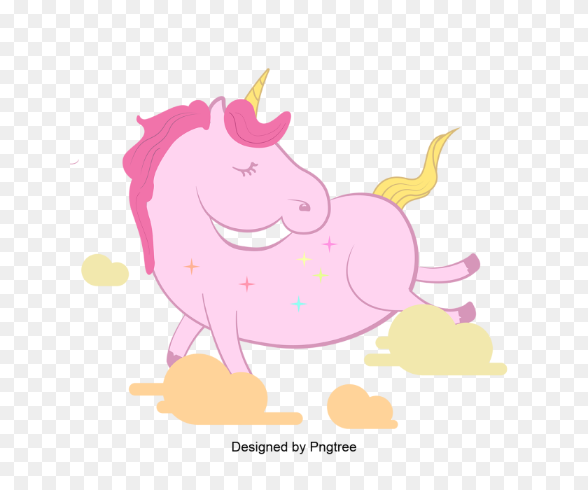 640x640 Cartoon Unicorn Paintings, Unicorn, Little, Pony Png And Vector - PNG Unicorn