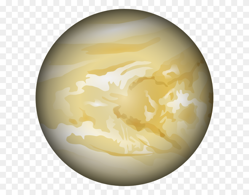 600x598 Мультфильм Планета Венера - Юпитер Клипарт