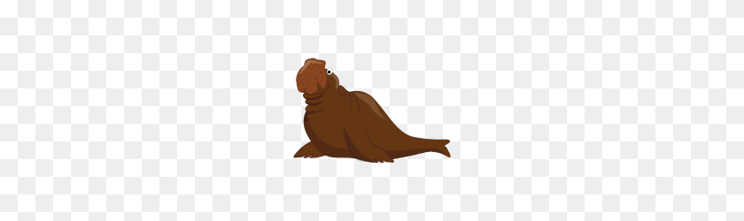 190x190 Cartoon Walrus - Walrus PNG