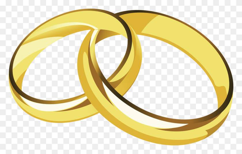 2400x1463 Cartoon Wedding Rings Free Download Clip Art Png - Wedding Clipart PNG