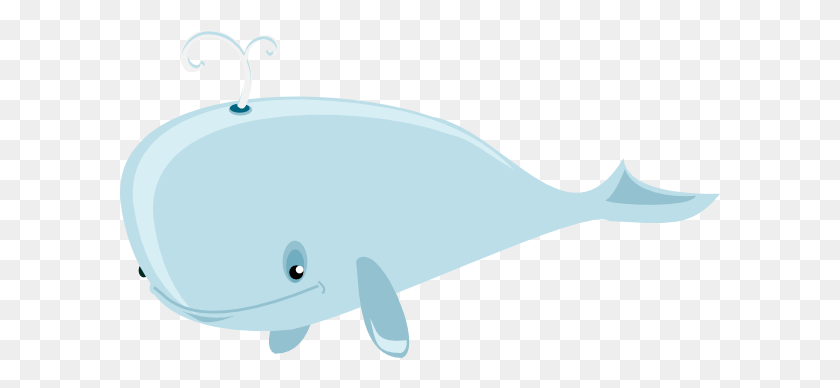 600x328 Cartoon Whale Png, Clip Art For Web - Blue Whale PNG